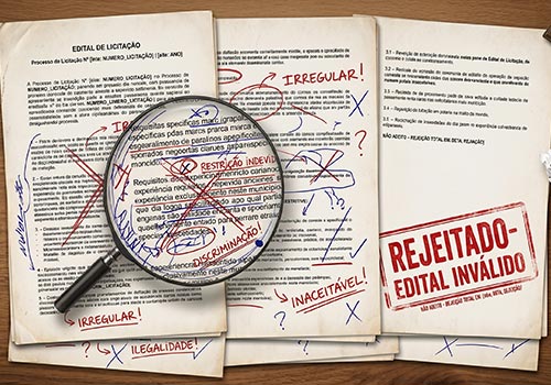 Edital com cláusulas irregulares