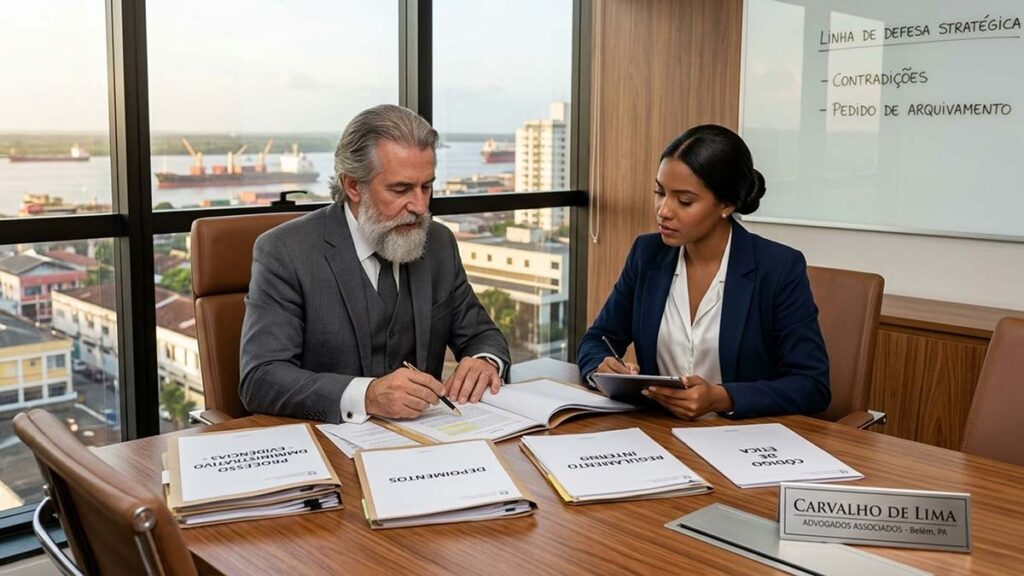 A estratégia de defesa no PAD