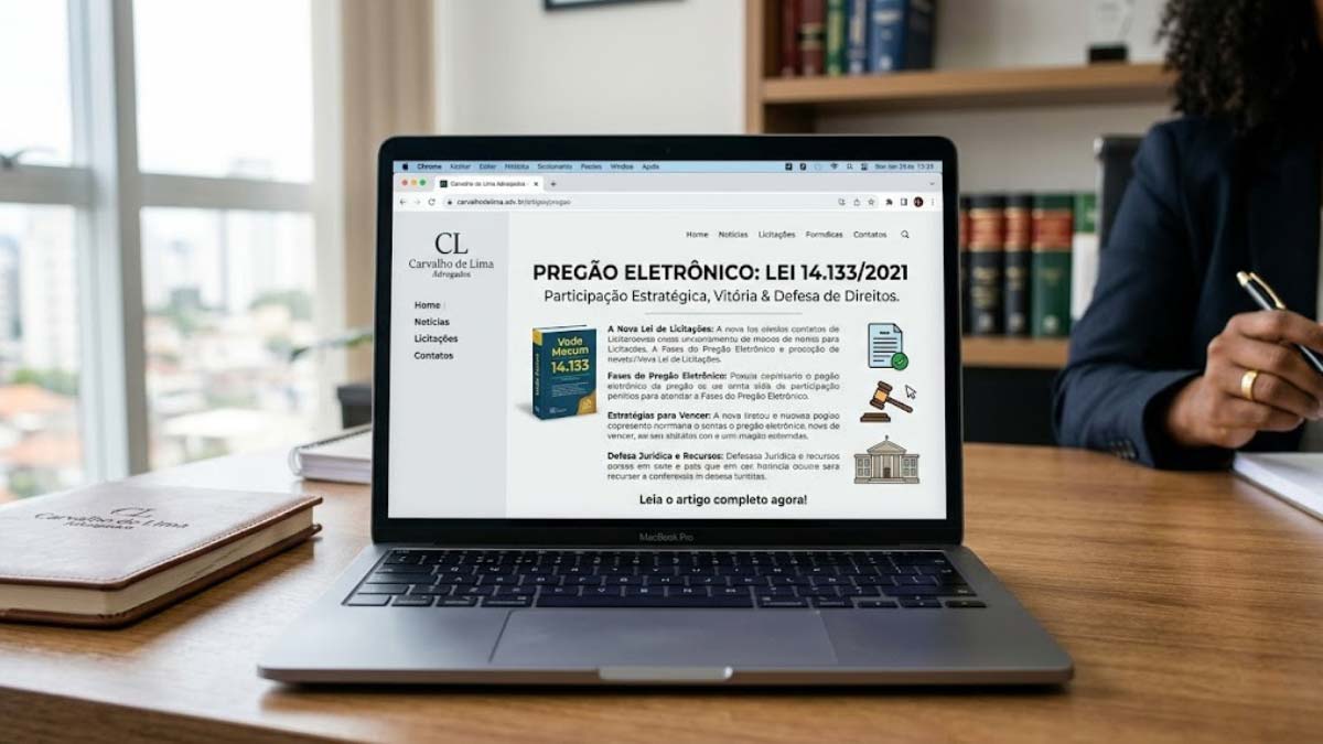 Pregão eletrônico: como participar, vencer e defender seus direitos na Lei 14.133/2021